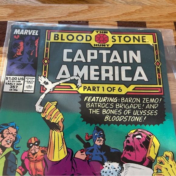 CAPTAIN AMERICA #357 MARVEL COMIC BOOK  - THE BLOOD STONE. - Picture 5 of 9